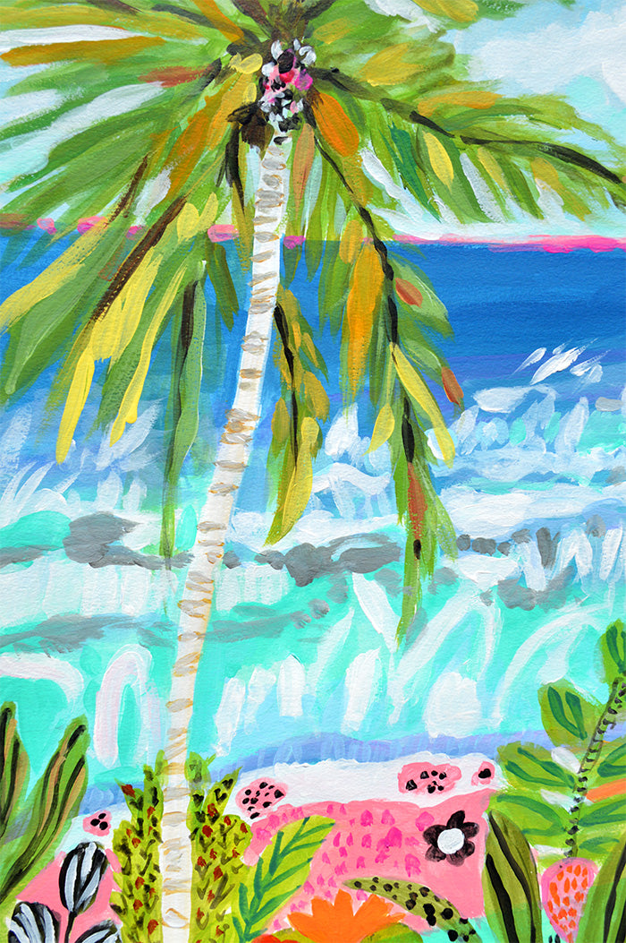 Coastal Palm Tree by the Sea