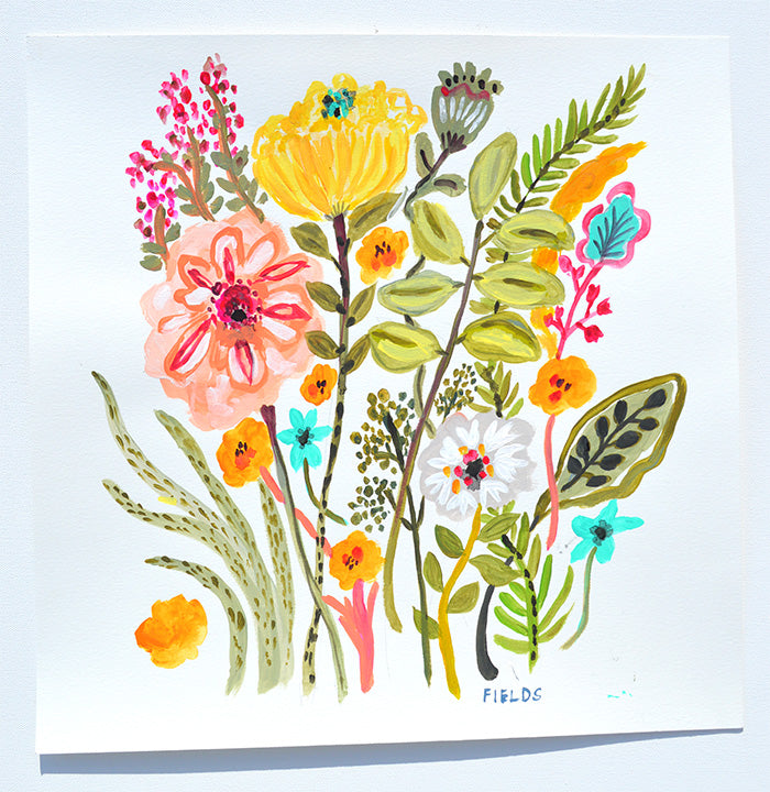 Sweet Summer Flowers with Yellow Bloom