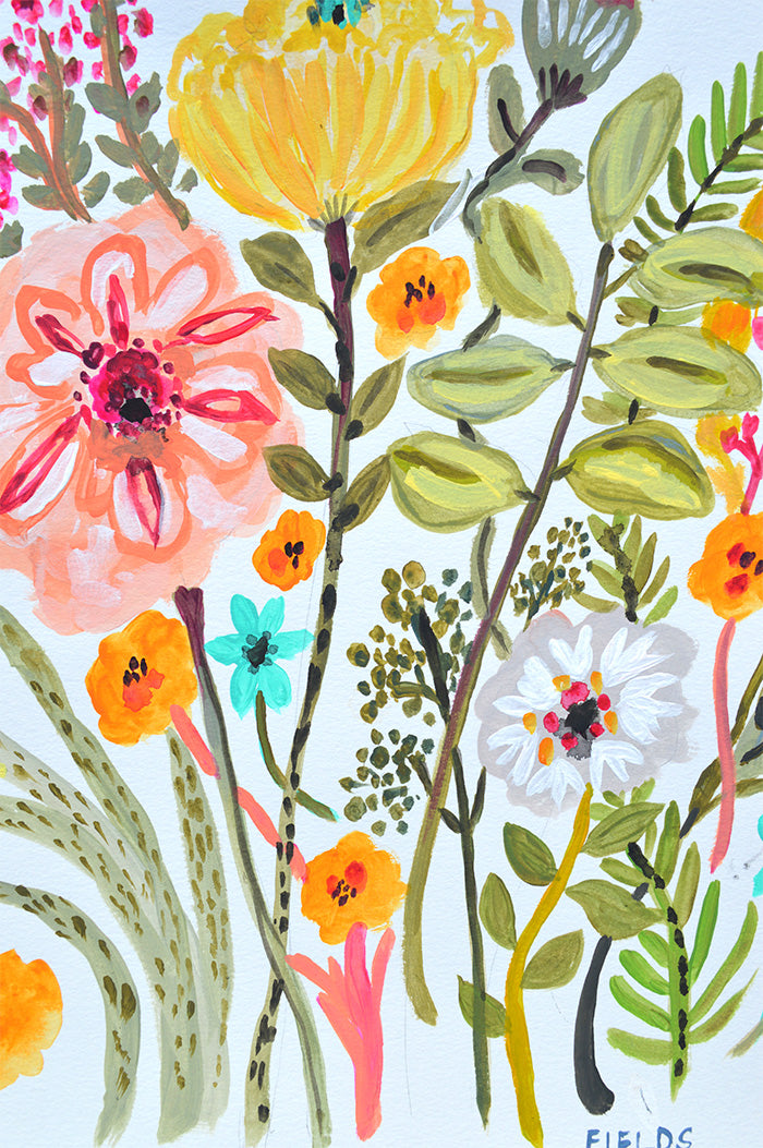 Sweet Summer Flowers with Yellow Bloom