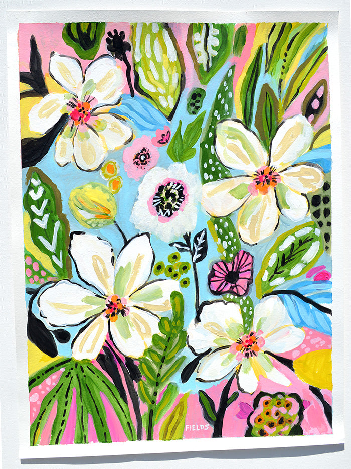 Pink and White Flowers