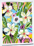 Pink and White Flowers
