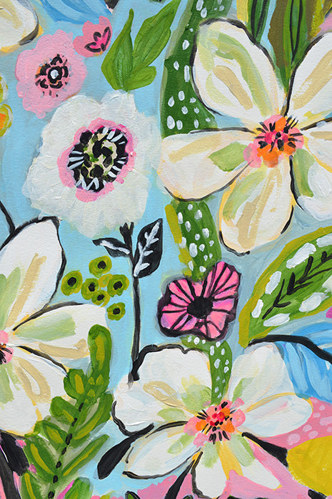 Pink and White Flowers