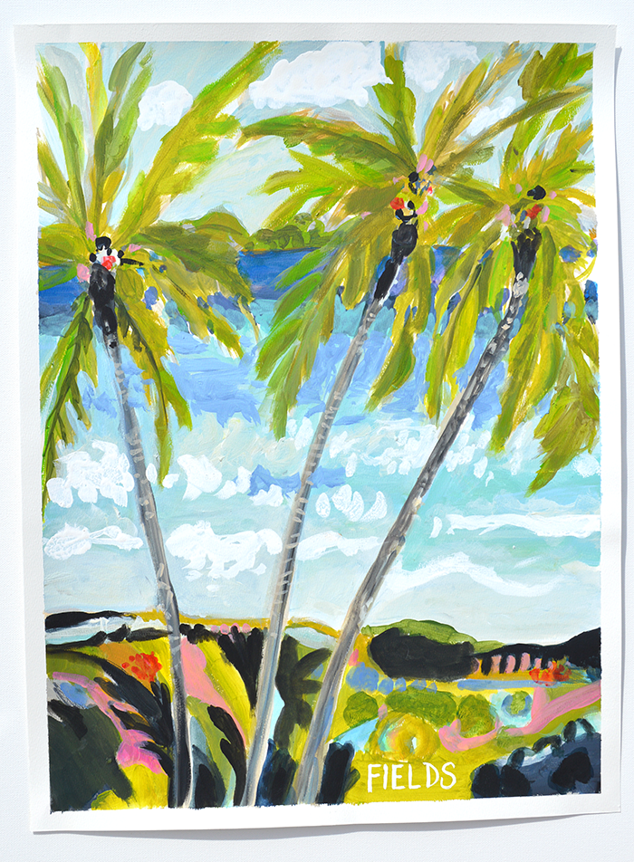 Three Lone Palms